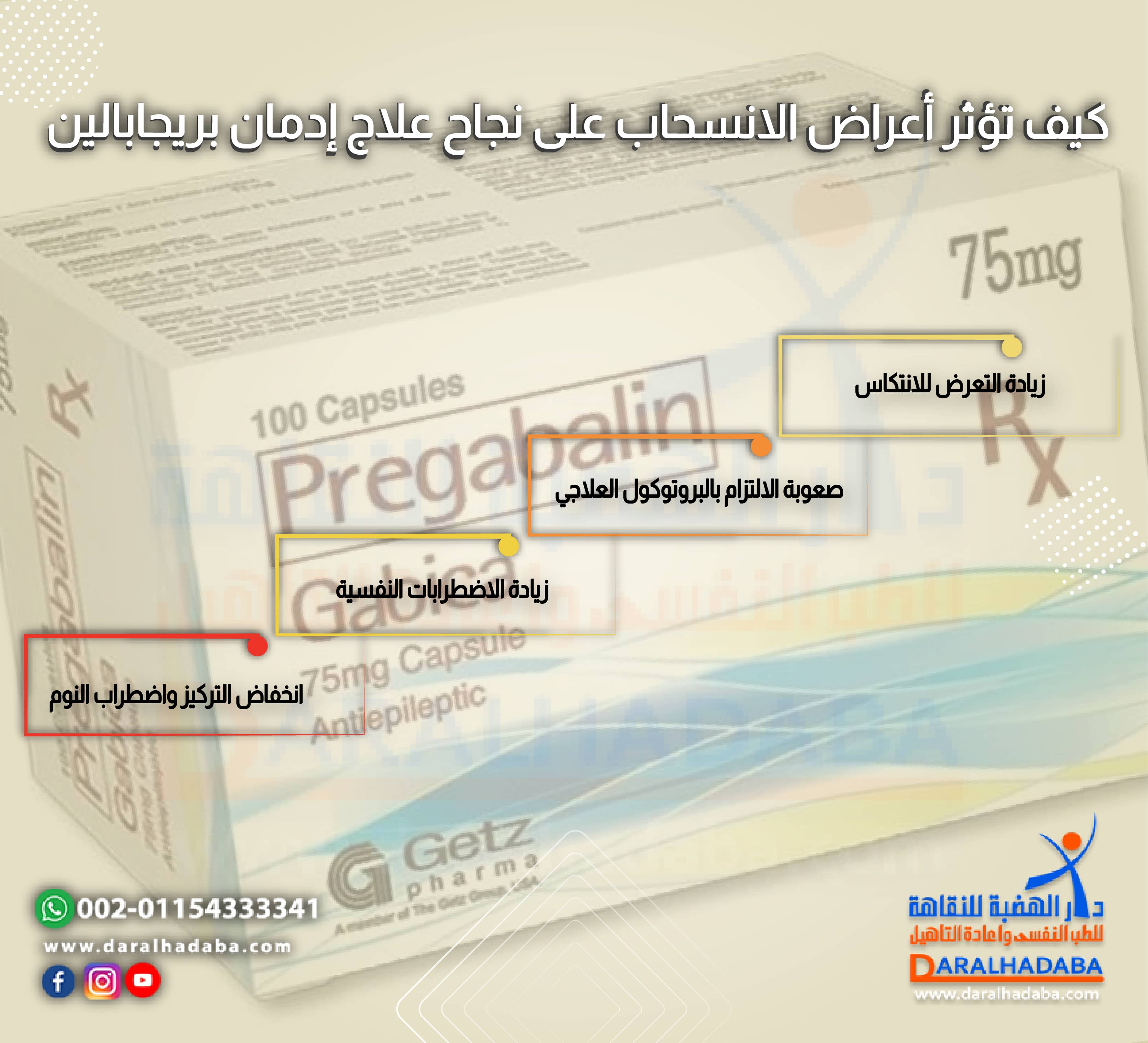 كيف تؤثر أعراض الانسحاب على نجاح علاج إدمان بريجابالين